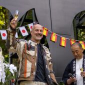 Julio Álamo en una recepción en Japón