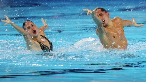 Dennis González e Iris Tió en Singapur Dennis González e Iris Tió en Singapur