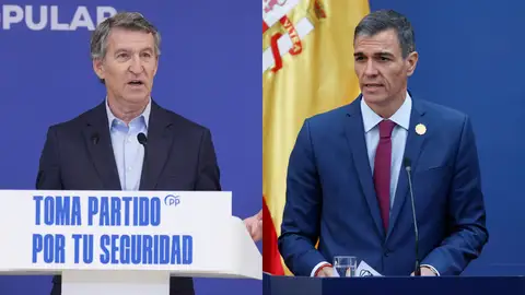 Alberto Núñez Feijóo yu Pedro Sánchez Alberto Núñez Feijóo yu Pedro Sánchez