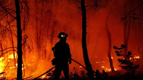 Prosiguen las tareas de extinci&oacute;n contra los incendios que han obligado a evacuar a 7.000 personas en Grecia