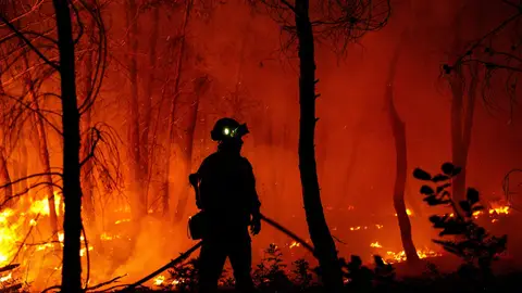 Prosiguen las tareas de extinción contra los incendios que han obligado a evacuar a 7.000 personas en Grecia Prosiguen las tareas de extinción contra los incendios que han obligado a evacuar a 7.000 personas en Grecia