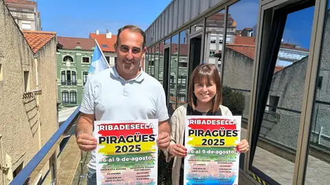 El concejal de Festejos, Pablo García, y la concejala de Turismo, Leticia Cué. El concejal de Festejos, Pablo García, y la concejala de Turismo, Leticia Cué.