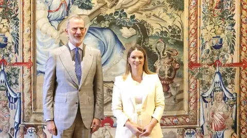 El Rey Felipe VI y la presidenta del Govern, Marga Prohens. El Rey Felipe VI y la presidenta del Govern, Marga Prohens.