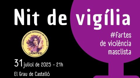 La Coordinadora Feminista de Castell&oacute; convoca la II Vigilia feminista en la que se recordar&aacute;n a las mujeres asesinadas.
