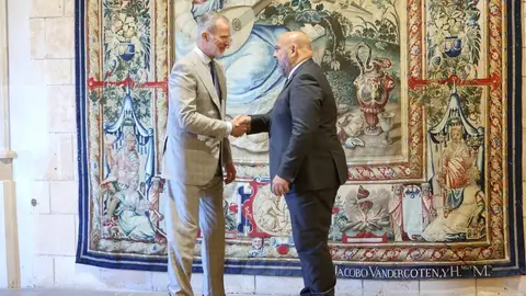 El Rey Felipe VI y el alcalde de Palma, Jaime Martínez. El Rey Felipe VI y el alcalde de Palma, Jaime Martínez.