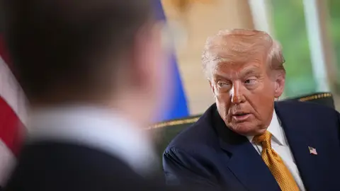 El presidente estadounidense Donald Trump visita Escocia el 27 de julio de 2025 El presidente estadounidense Donald Trump visita Escocia el 27 de julio de 2025