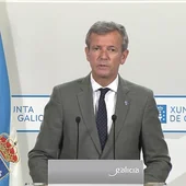 Alfonso Rueda, tras presidir el consello de la Xunta Alfonso Rueda, tras presidir el consello de la Xunta