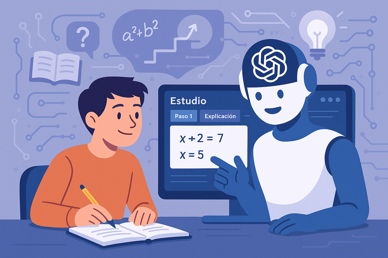 Chat GPT lanza su modo 'Estudio', una experiencia pedagógica que enseña a llegar a la respuesta Chat GPT lanza su modo 'Estudio', una experiencia pedagógica que enseña a llegar a la respuesta