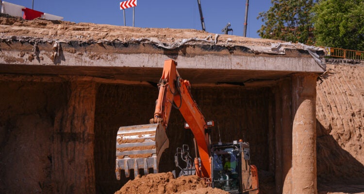 Obras de soterramiento de la A-5: nuevos cortes en los enlaces con el Parque de Atracciones y Batán Obras de soterramiento de la A-5: nuevos cortes en los enlaces con el Parque de Atracciones y Batán