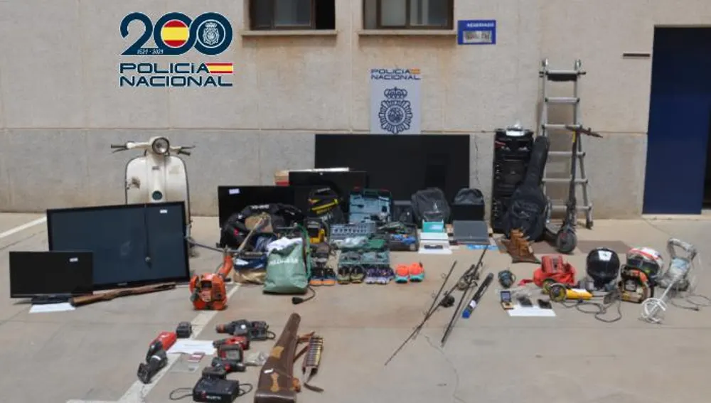 Objetos robados recuperados por la Policía Nacional Objetos robados recuperados por la Policía Nacional