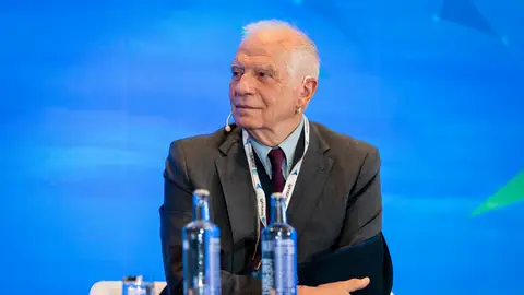 Josep Borrel, ex alto representante para la UE de Asuntos Exteriores durante la celebración de un congreso Josep Borrel, ex alto representante para la UE de Asuntos Exteriores durante la celebración de un congreso