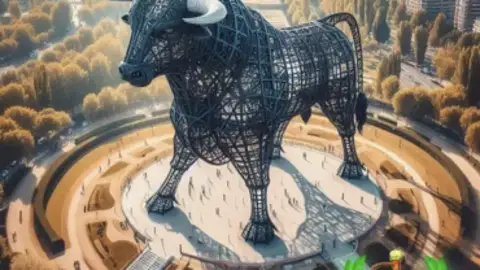 El Ayuntamiento de Guadalajara estudia albergar una estatua de toro como la Torre Eiffel El Ayuntamiento de Guadalajara estudia albergar una estatua de toro como la Torre Eiffel