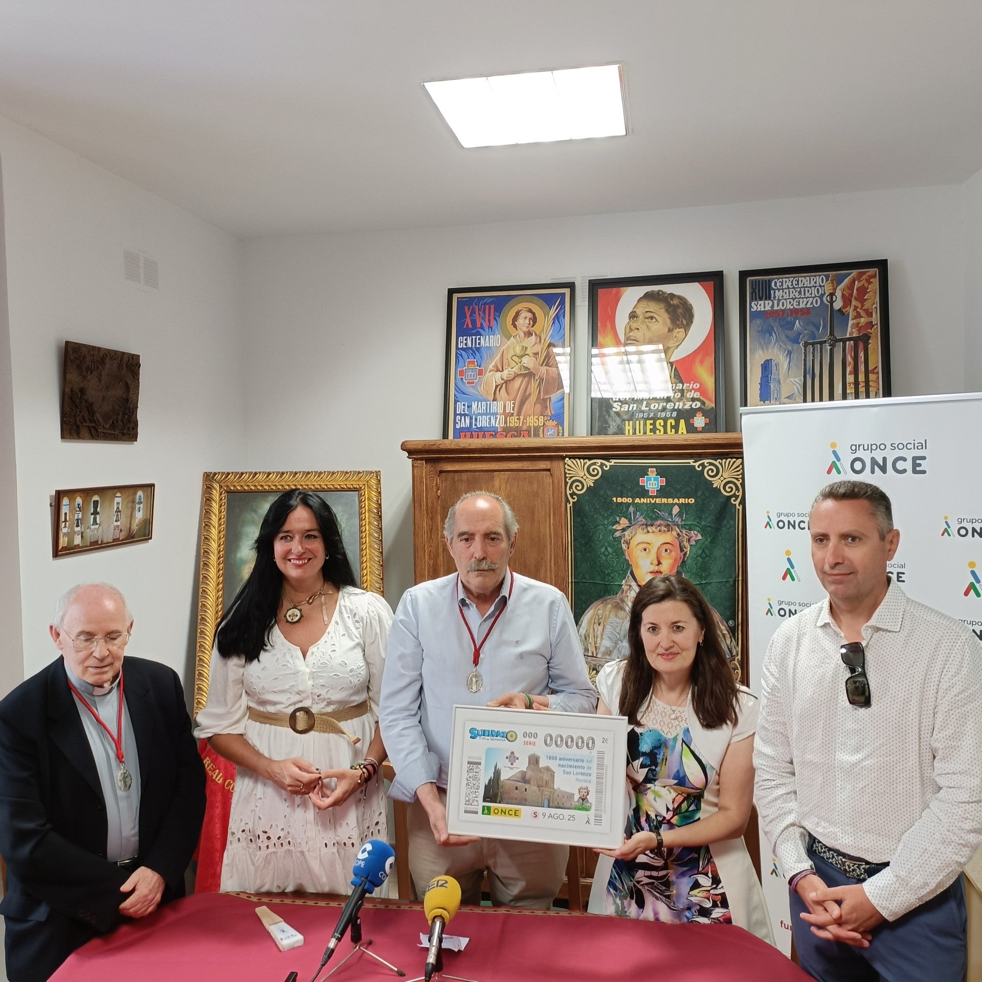 El cupón de la ONCE celebra el 1.800 aniversario del nacimiento de San Lorenzo El cupón de la ONCE celebra el 1.800 aniversario del nacimiento de San Lorenzo