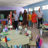 Blanca Fernández visita las obras del colegio Virgen del Salido de Carrizosa Blanca Fernández visita las obras del colegio Virgen del Salido de Carrizosa
