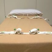 Llit amb corretges en una presó