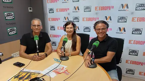 Javier Muñoz y Antonio Sánchez con Mayte Vilaseca Javier Muñoz y Antonio Sánchez con Mayte Vilaseca