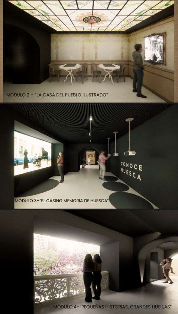 Módulos 2, 3 y 4 del proyecto museológico y museográfico del Círculo oscense.