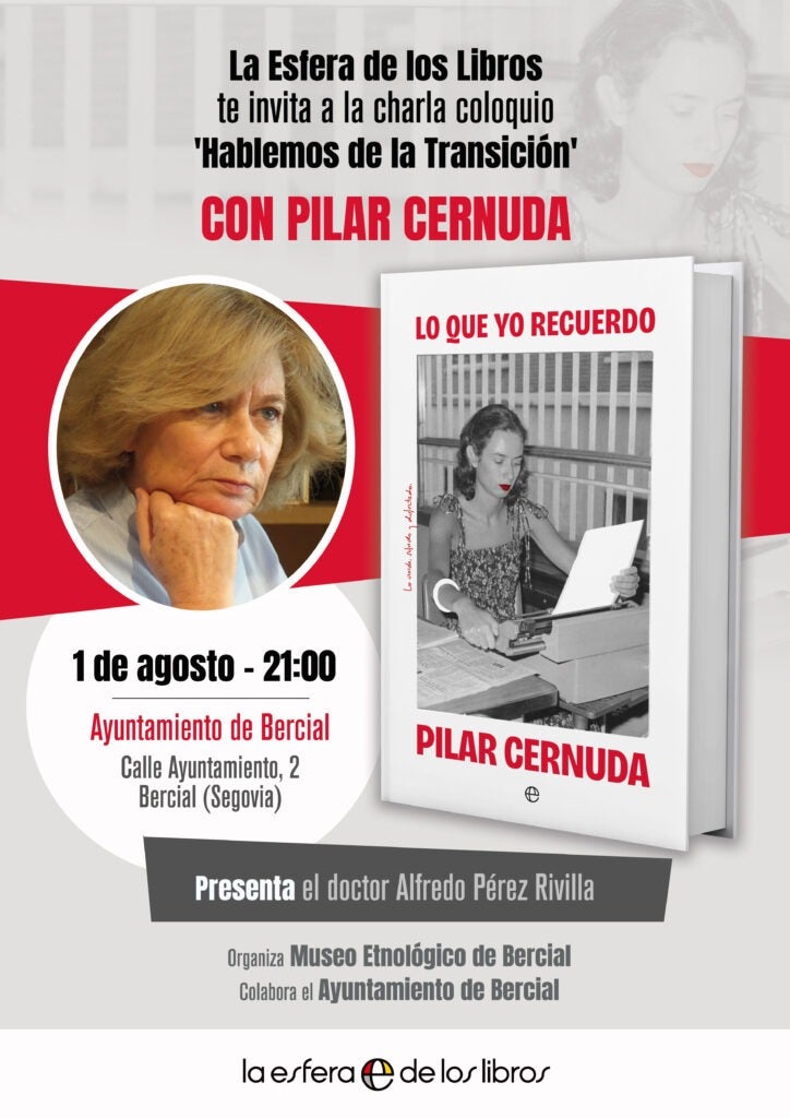 Pilar Cernuda presenta mañana en Bercial su libro de memorias periodísticas ‘Lo que yo recuerdo’ Pilar Cernuda presenta mañana en Bercial su libro de memorias periodísticas ‘Lo que yo recuerdo’