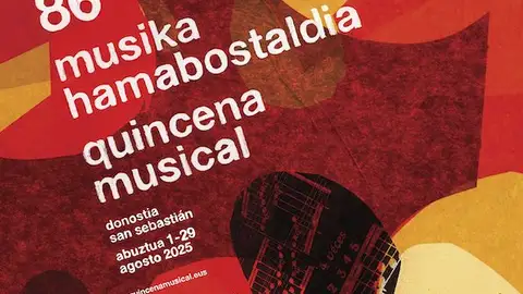 Cartel conmemorativo de la Quincena Musical donostiarra Cartel conmemorativo de la Quincena Musical donostiarra