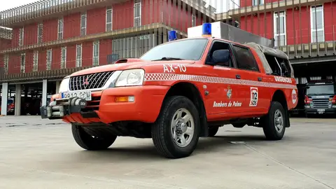 Vehículo de los bomberos de Palma de Mallorca (Islas Baleares). Foto de archivo, 2023 Vehículo de los bomberos de Palma de Mallorca (Islas Baleares). Foto de archivo, 2023