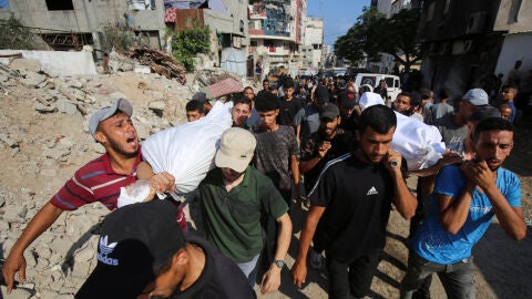 Funeral de varios palestinos Funeral de varios palestinos