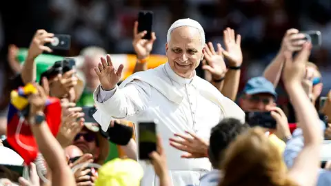 El papa León XIV en la celebración del Jubileo de los Jóvenes en Roma El papa León XIV en la celebración del Jubileo de los Jóvenes en Roma