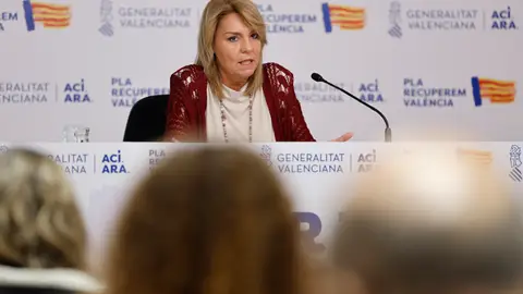 Rueda de la prensa de la vicepresidenta del Consell Susana Camarero, tras la reunión del Gobierno valenciano.- Rueda de la prensa de la vicepresidenta del Consell Susana Camarero, tras la reunión del Gobierno valenciano.-