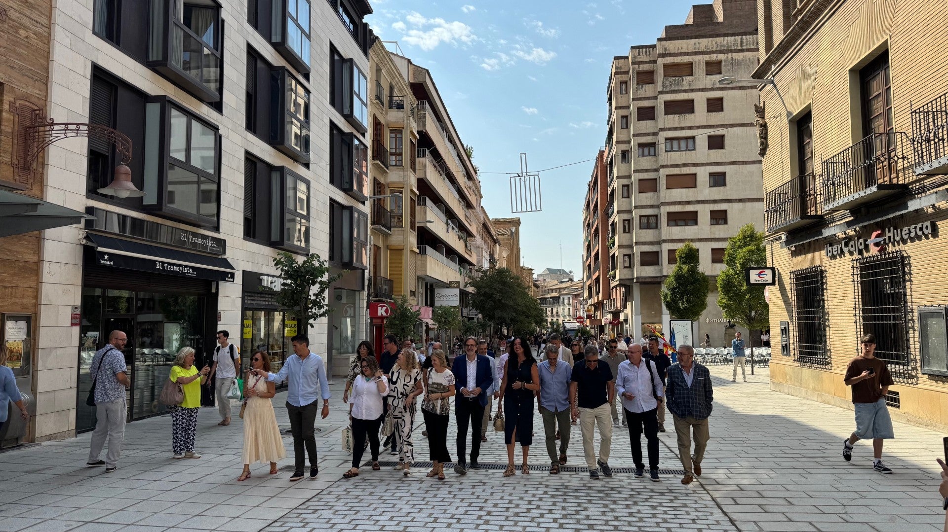Inaugurada en Huesca la reurbanización del Coso Alto Inaugurada en Huesca la reurbanización del Coso Alto