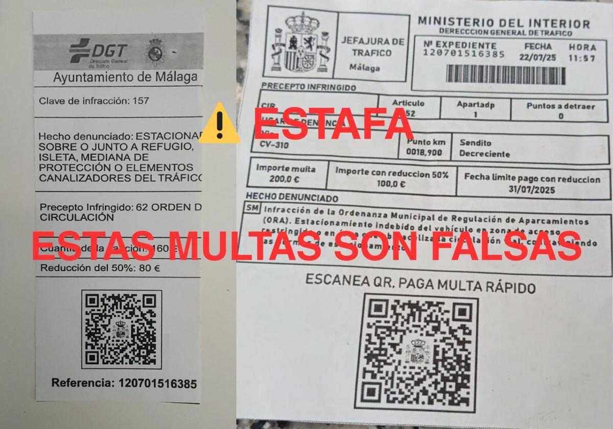Así son las multas falsas con las que te pueden robar tus datos bancarios Así son las multas falsas con las que te pueden robar tus datos bancarios