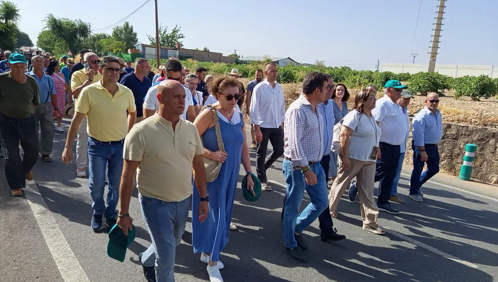 Personas participantes en la manifestación Personas participantes en la manifestación
