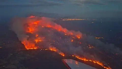 Incendio en Francia, imágenes tomadas desde vista aérea Incendio en Francia, imágenes tomadas desde vista aérea