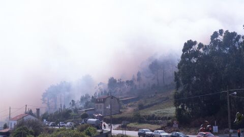 Incendio en Ponteceso que se inici&oacute; el 5 de agosto