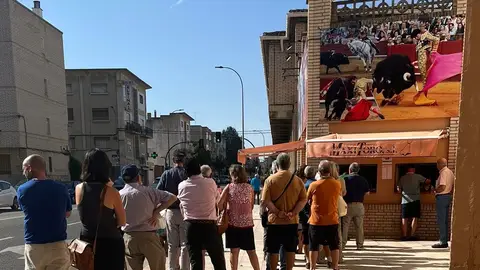 La taquilla del coso conquense, a primera hora de este jueves La taquilla del coso conquense, a primera hora de este jueves