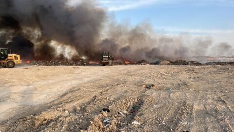 Incendio en Cuenca: quema 3.000 m2 de basura y ya est&aacute; controlado