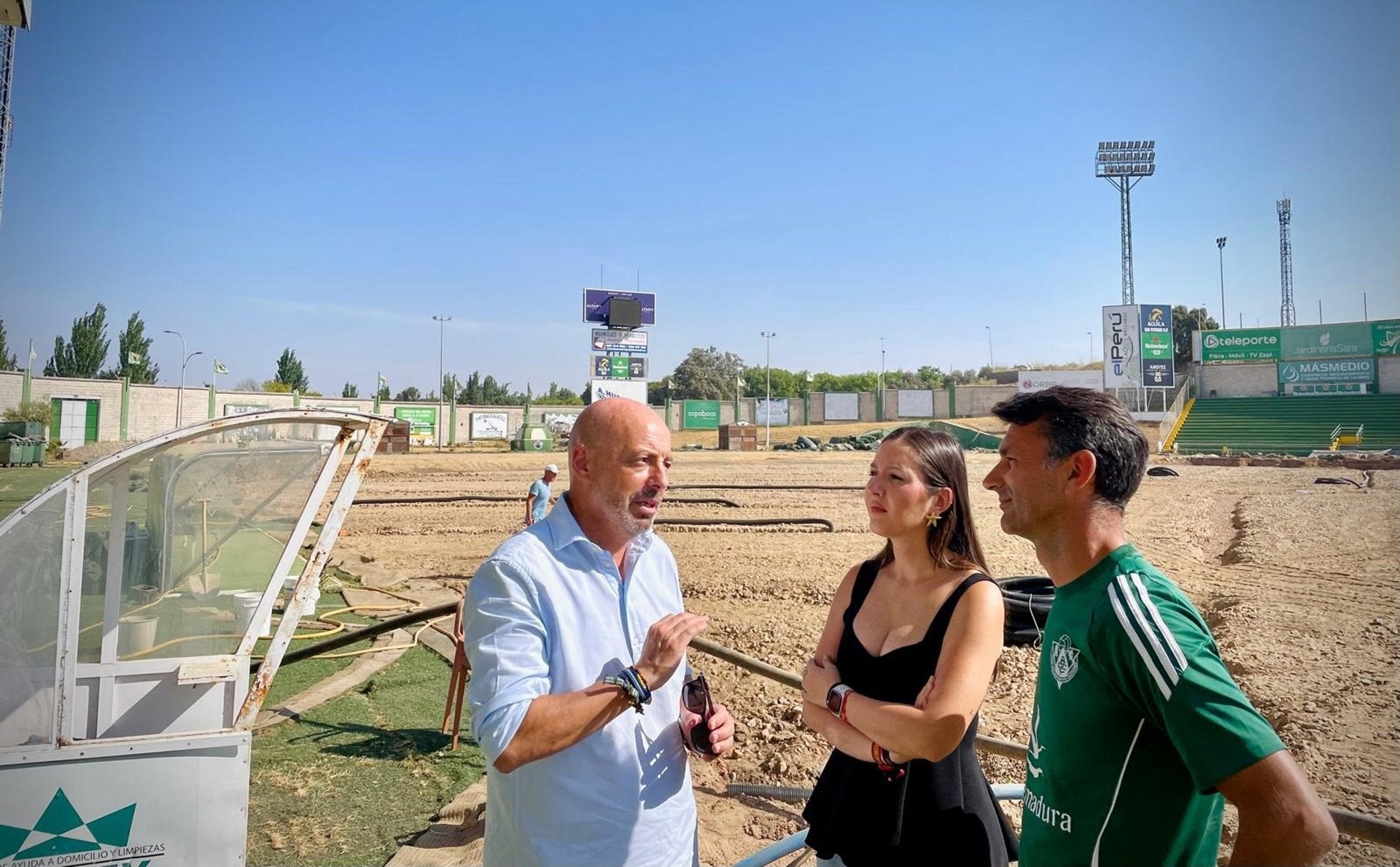 Continúan las obras en el estadio Príncipe Felipe que ampliará su aforo en 1.200 nuevos espectadores Continúan las obras en el estadio Príncipe Felipe que ampliará su aforo en 1.200 nuevos espectadores