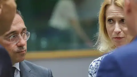 Kaja Kallas y José Manuel Albares en una reunión Kaja Kallas y José Manuel Albares en una reunión