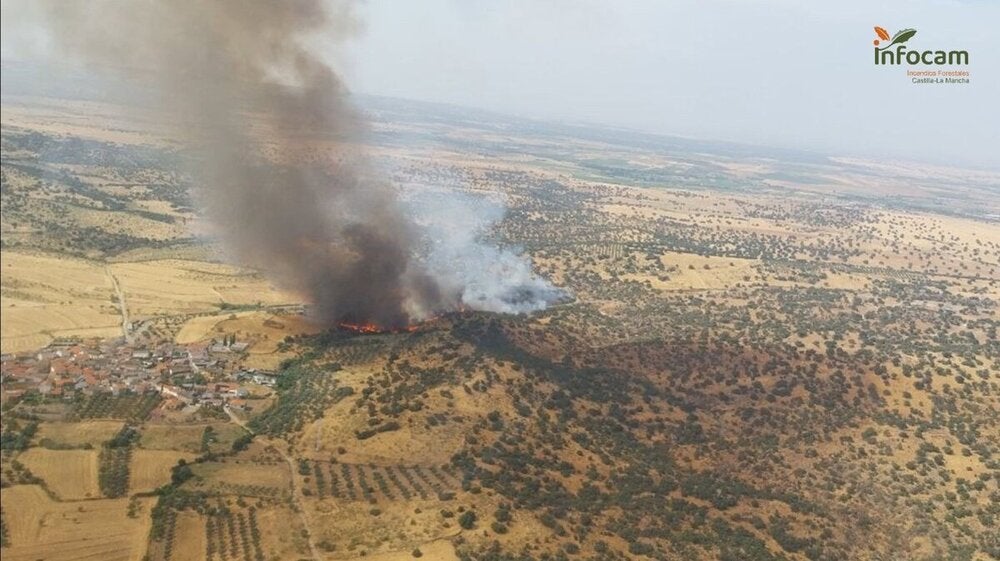 El incendio de Navalmoralejo que se mantiene en Nivel 2 El incendio de Navalmoralejo que se mantiene en Nivel 2