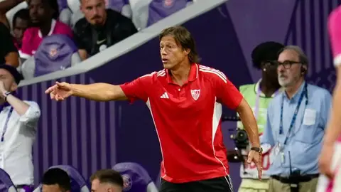 Matías Almeyda en el encuentro frente al Toulouse Matías Almeyda en el encuentro frente al Toulouse