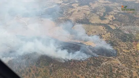 Fuego iniciado en Navalmoralejo. Fuego iniciado en Navalmoralejo.