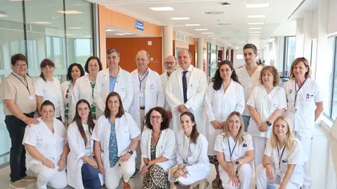 Foto de familia en el día de la puesta en marcha el Servicio de Alergología y la Unidad del Dolor Foto de familia en el día de la puesta en marcha el Servicio de Alergología y la Unidad del Dolor