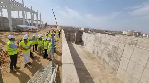 La EDAR de Don Benito y Villanueva está ejecutada al 50% y entrará en servicio en 2027 La EDAR de Don Benito y Villanueva está ejecutada al 50% y entrará en servicio en 2027