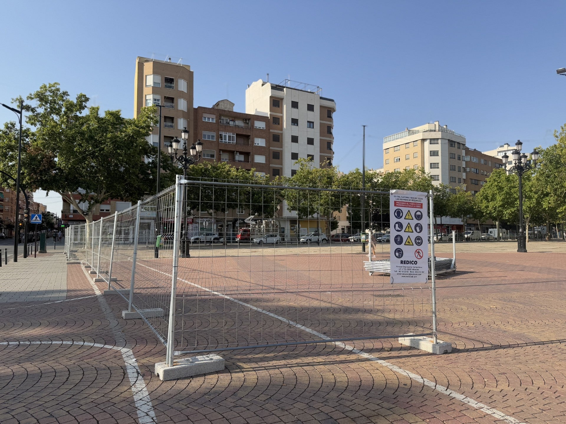El Recinto Ferial contará con un vallado para garantizar la seguridad de los viandantes en Feria El Recinto Ferial contará con un vallado para garantizar la seguridad de los viandantes en Feria