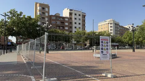El Recinto Ferial contará con un vallado para garantizar la seguridad de los viandantes en Feria El Recinto Ferial contará con un vallado para garantizar la seguridad de los viandantes en Feria