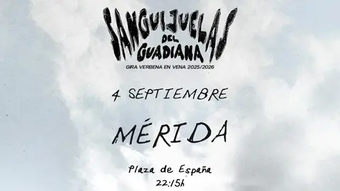 Sanguijuelas del Guadiana y Vicco encabezan un completo programa de conciertos gratuitos de la Feria de Mérida Sanguijuelas del Guadiana y Vicco encabezan un completo programa de conciertos gratuitos de la Feria de Mérida