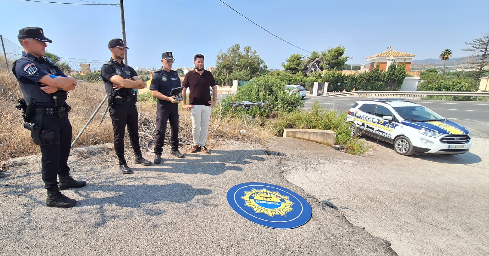 Dispositivo especial de vigilancia con drones de la Policía Local de la Vila en las partidas rurales ante el riesgo de incendio Dispositivo especial de vigilancia con drones de la Policía Local de la Vila en las partidas rurales ante el riesgo de incendio