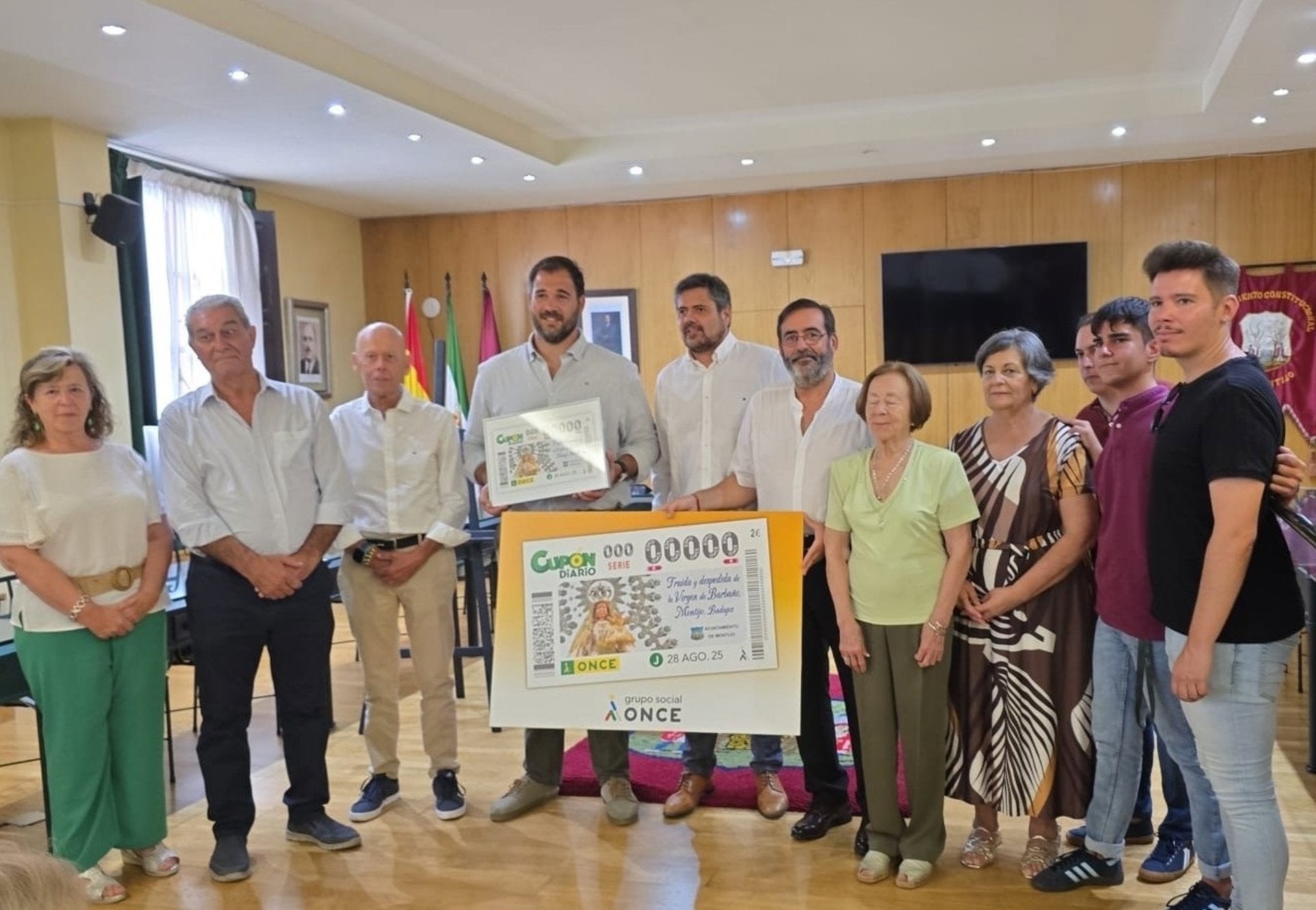 La Traída y Despedida de la Virgen de Barbaño de Montijo será la imagen del cupón de la ONCE el 28 de agosto La Traída y Despedida de la Virgen de Barbaño de Montijo será la imagen del cupón de la ONCE el 28 de agosto