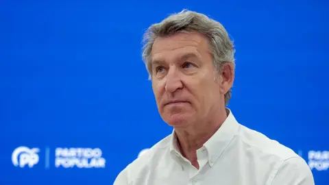 Alberto Núñez Feijóo en la sede del PP en una entrevista concedida a Europa Press Alberto Núñez Feijóo en la sede del PP en una entrevista concedida a Europa Press