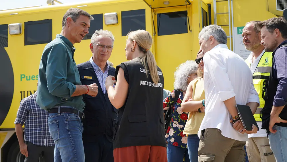 Pedro Sánchez en el centro de mando de la Granja Pedro Sánchez en el centro de mando de la Granja