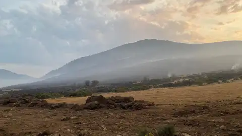 Incendio en la Montaña Palentina .