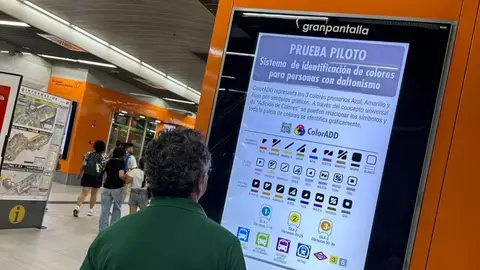 La señalización para personas con daltonismo llegará a los intercambiadores de Plaza Elíptica y Plaza Castilla La señalización para personas con daltonismo llegará a los intercambiadores de Plaza Elíptica y Plaza Castilla